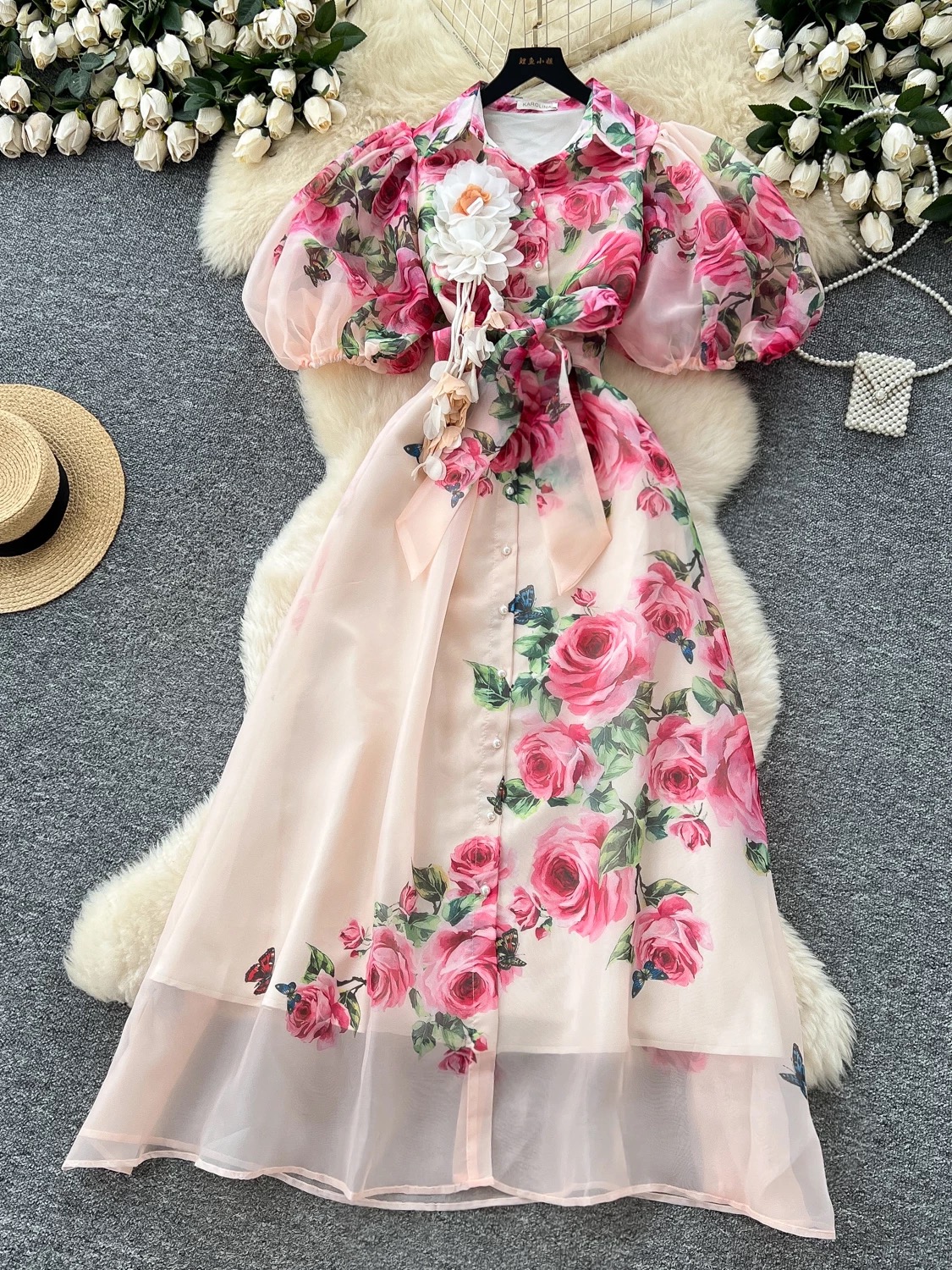 Know your worth print dress ED152 images